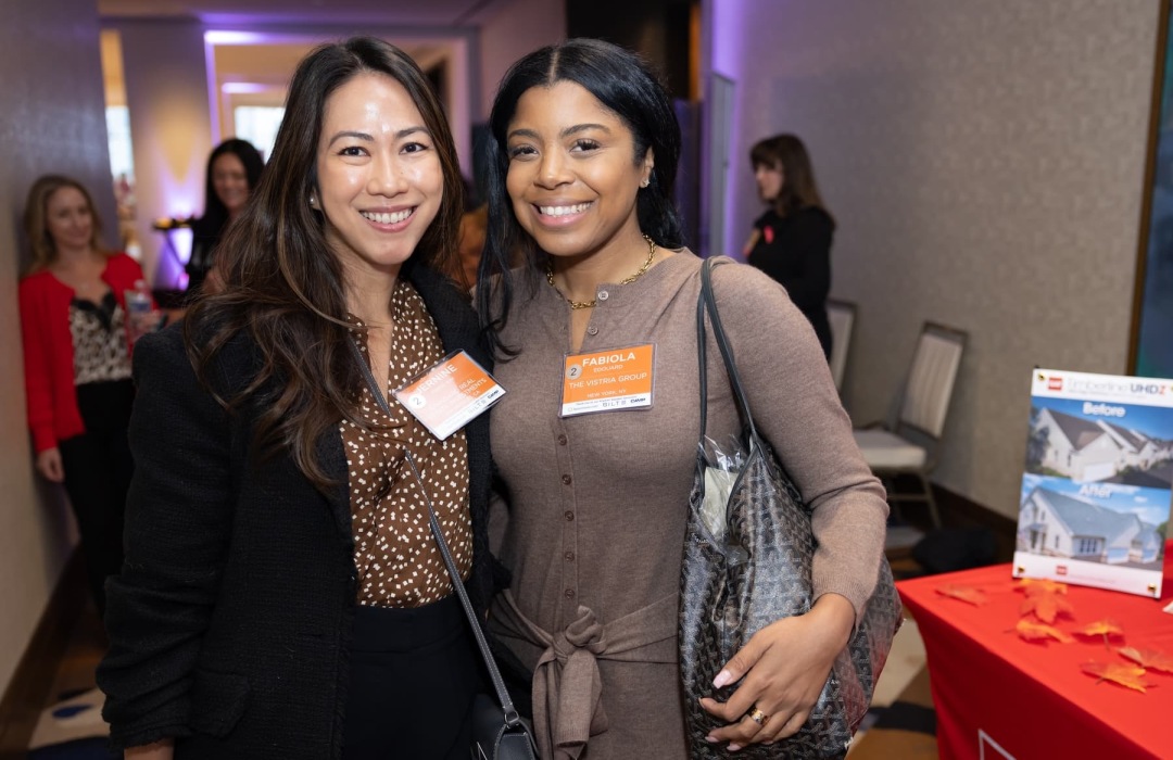 image of women interacting at a trade show