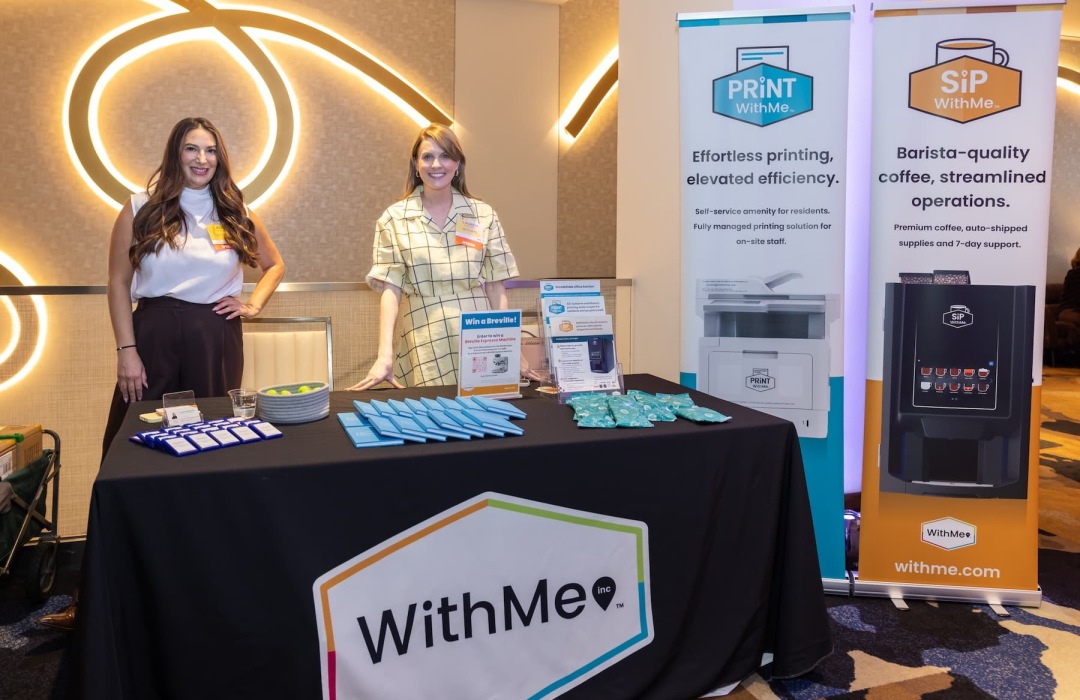 image of women interacting at a trade show