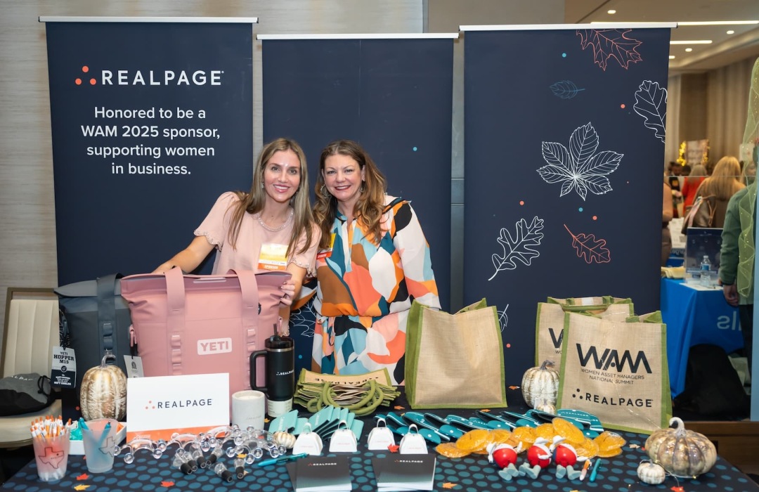 images of people's interactions at a tradeshow