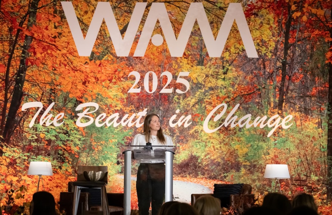 image of women indoors at a multifamily women's conference