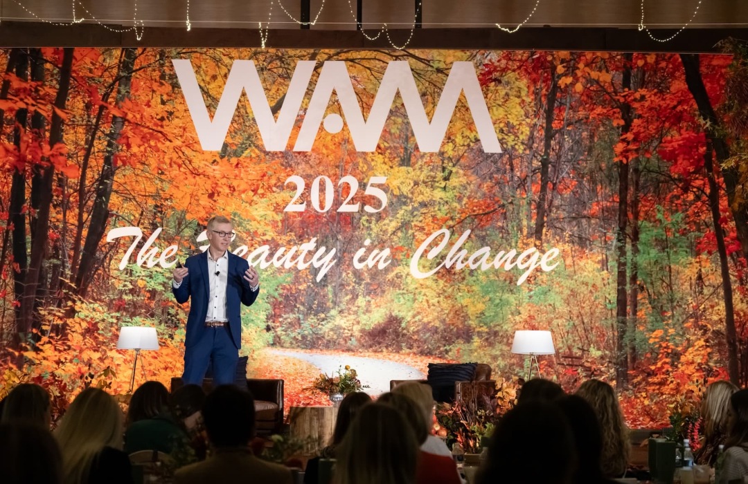 image of women indoors at a multifamily women's conference