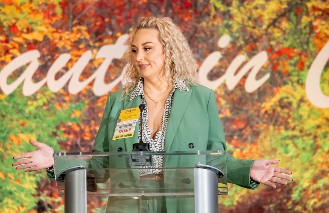 image of women indoors at a multifamily women's conference