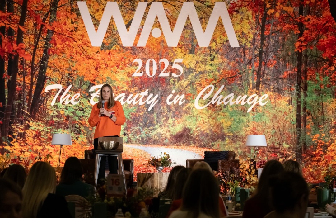 image of women indoors at a multifamily women's conference