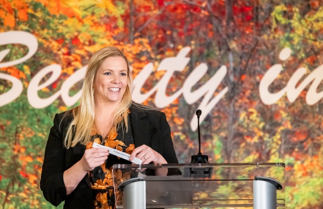 image of women indoors at a multifamily women's conference