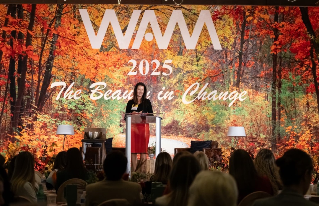 image of women indoors at a multifamily women's conference