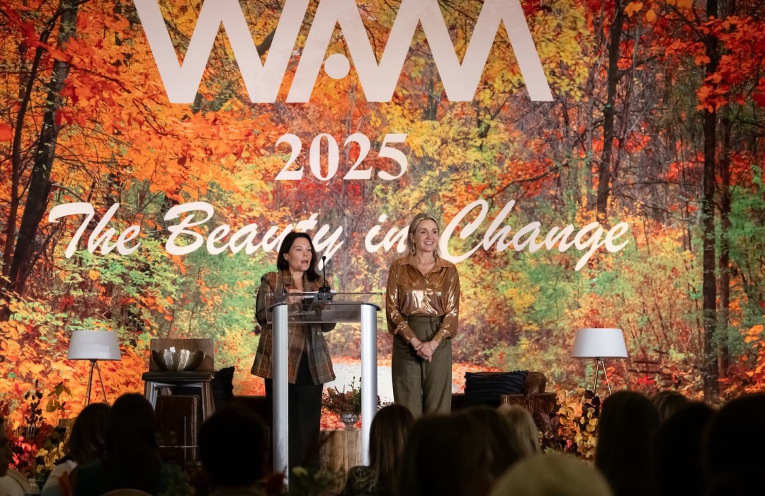 image of women indoors at a multifamily women's conference