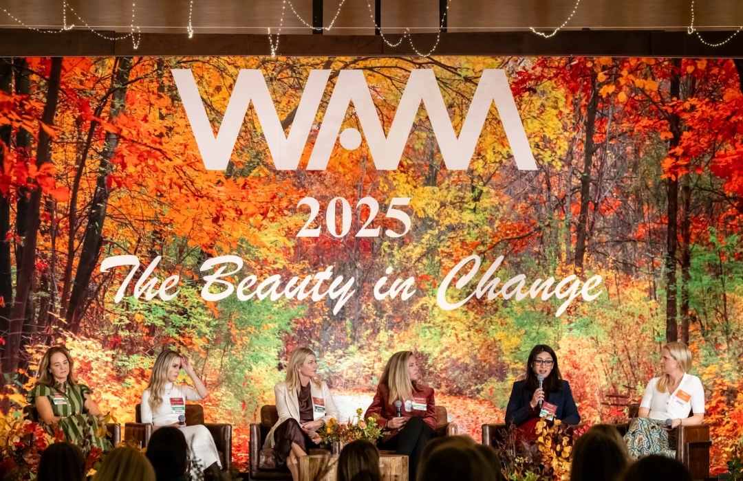 image of women indoors at a multifamily women's conference