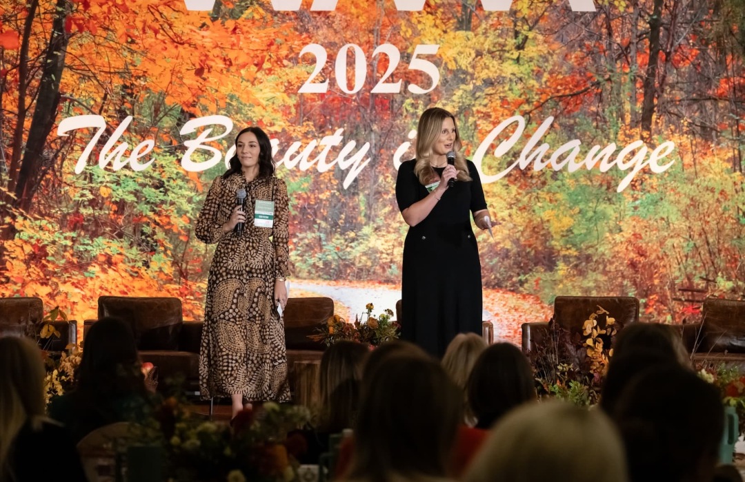 image of women indoors at a multifamily women's conference