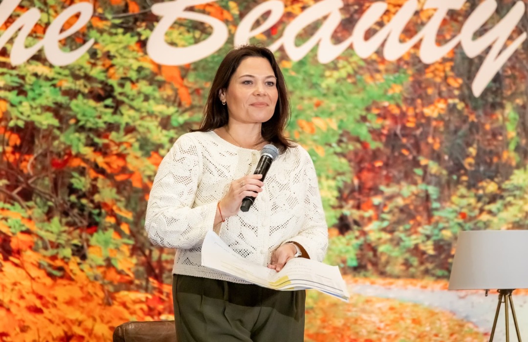 image of women indoors at a multifamily women's conference