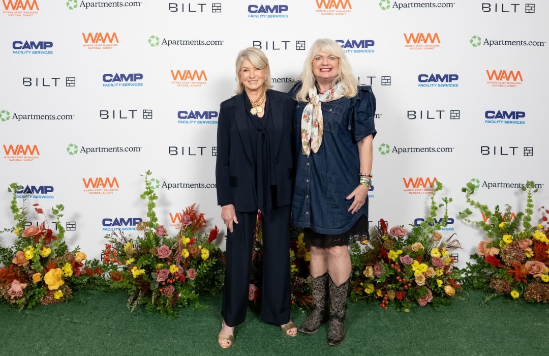 images of women posing at a conference