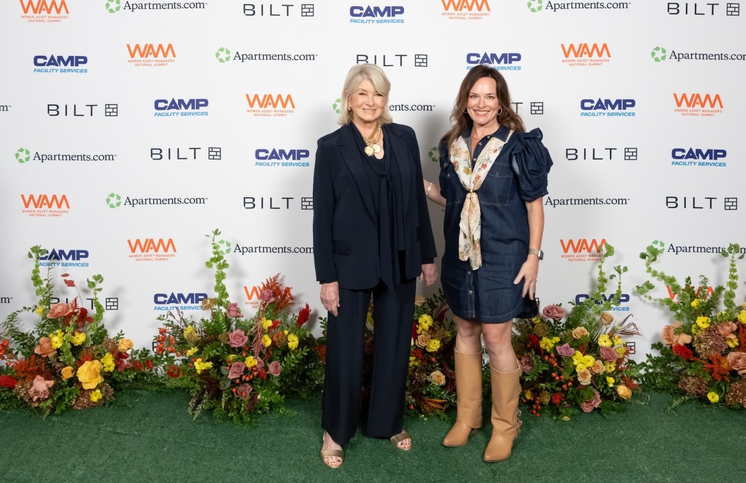 images of women posing at a conference