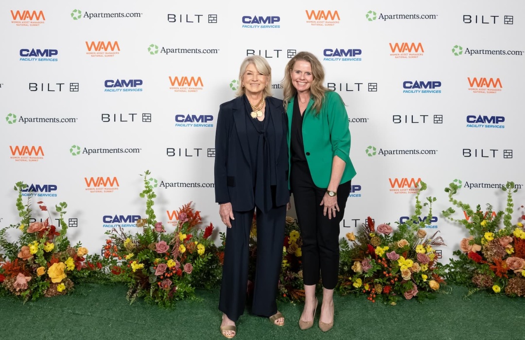 images of women posing at a conference