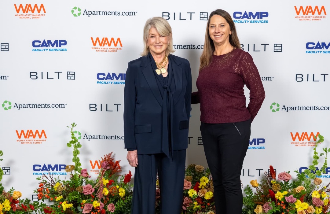 images of women posing at a conference